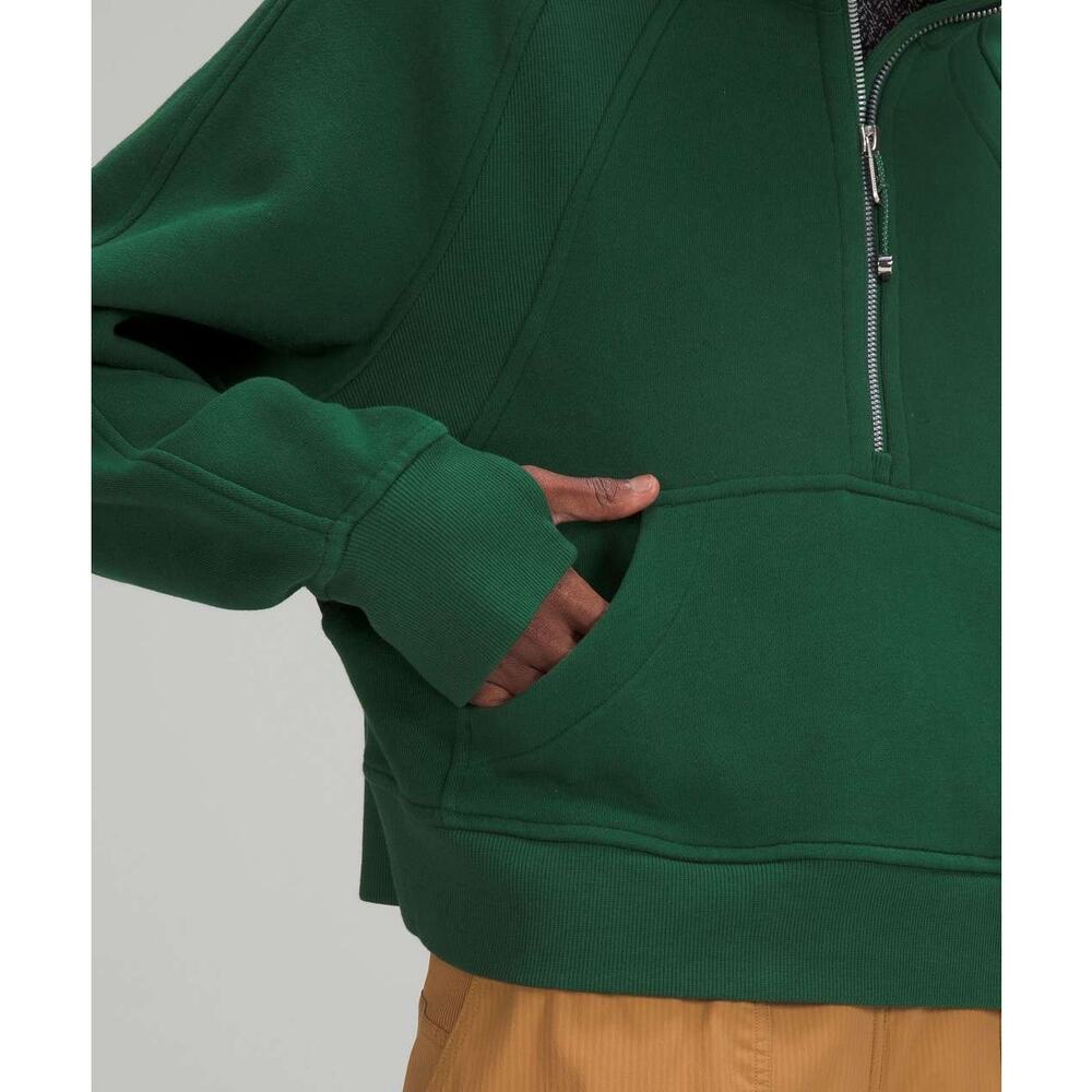 Lululemon Scuba Oversized Half-Zip Hoodie Everglade Green - Size: M/L - Picture 5 of 9